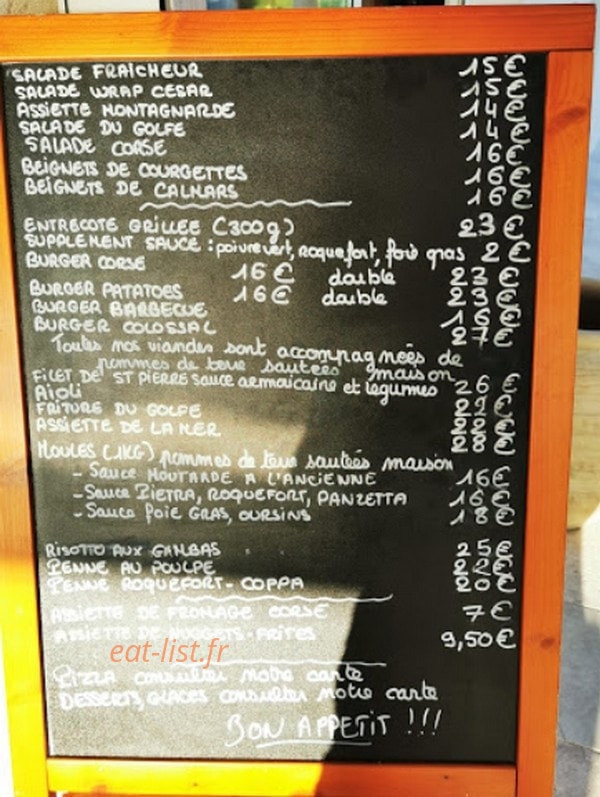 Le malibu — carte page 1
