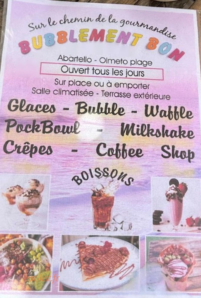 Bubblement Bon — carte page 1