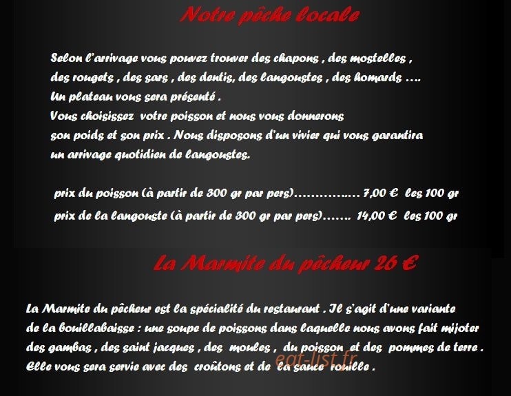 Restaurant  Una Stonda — carte page 4