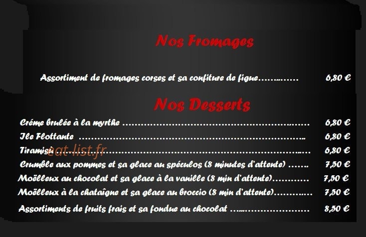 Restaurant  Una Stonda — carte page 6
