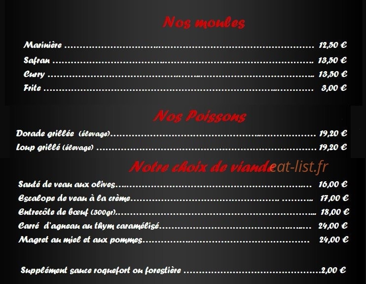 Restaurant  Una Stonda — carte page 2