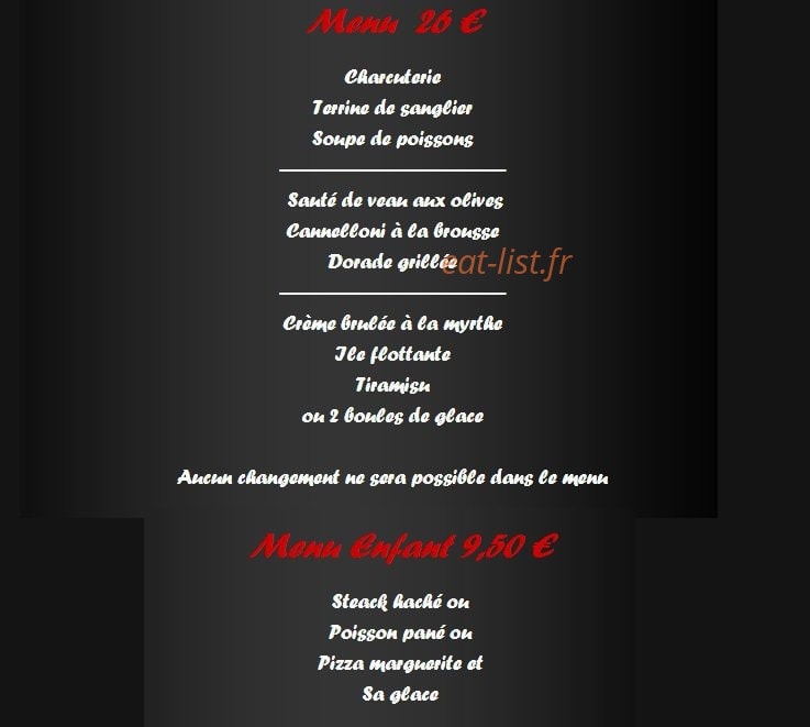 Restaurant  Una Stonda — carte page 5