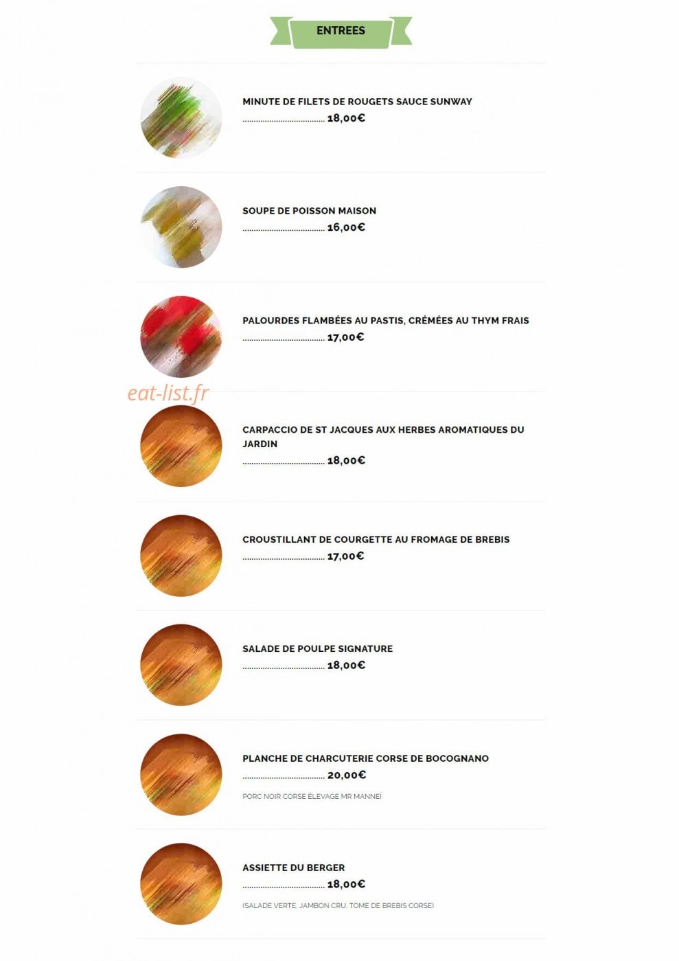 U Bon Tempu — carte page 1