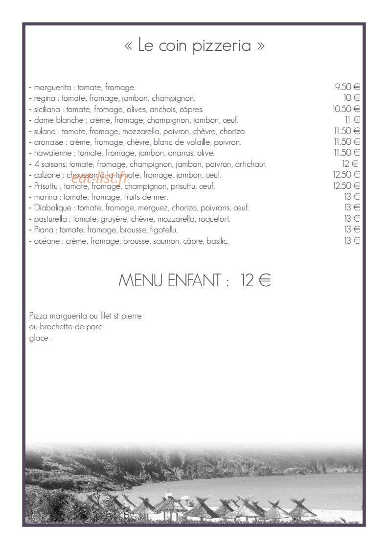 Café de la Plage — carte page 3