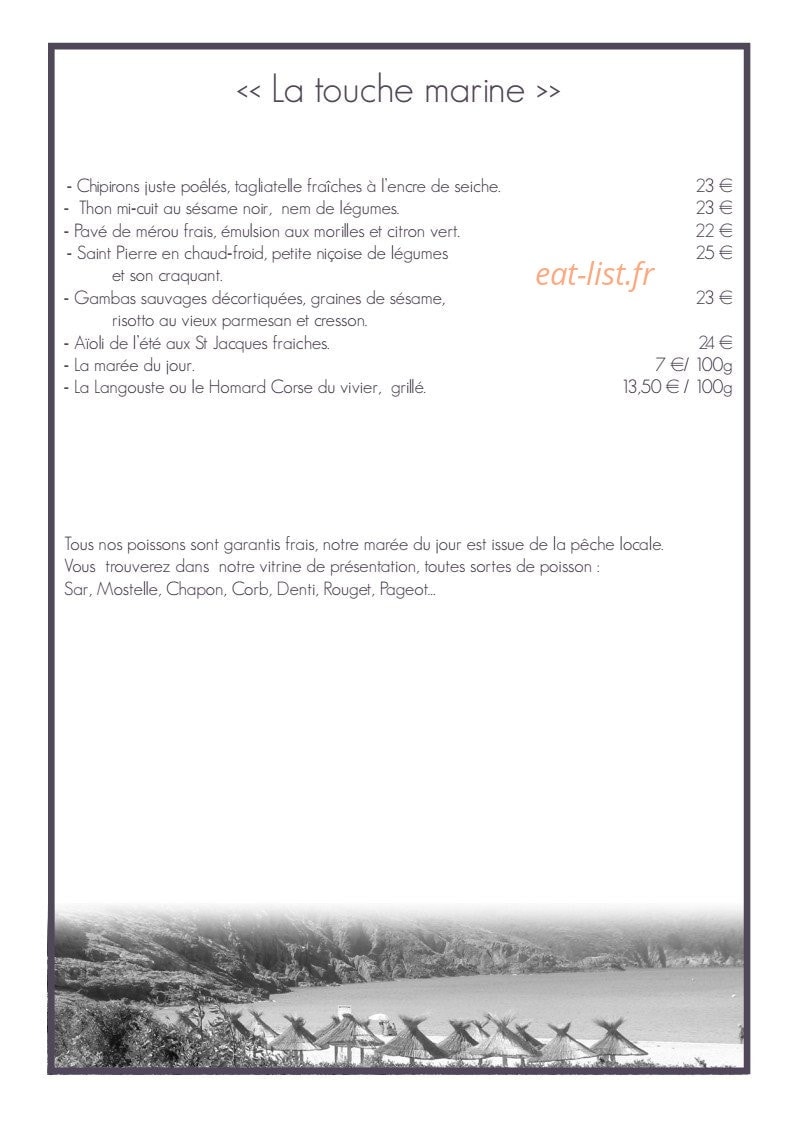 Café de la Plage — carte page 5