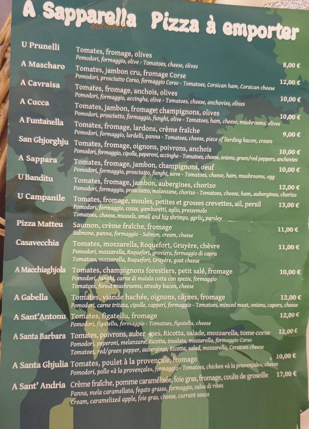 A Sapparella — carte page 1