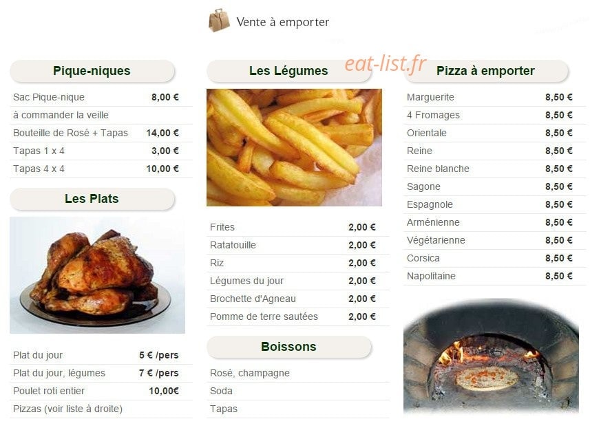 La Palmeraie — carte page 4