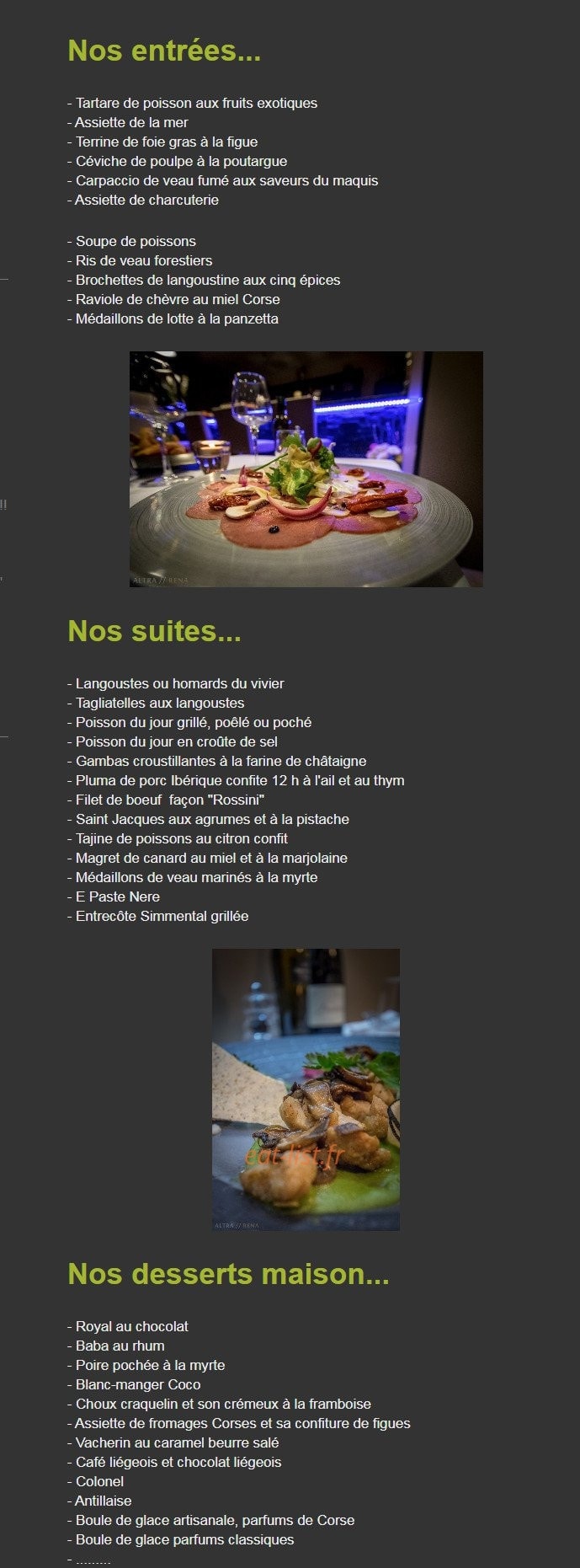Le Santana — carte page 1