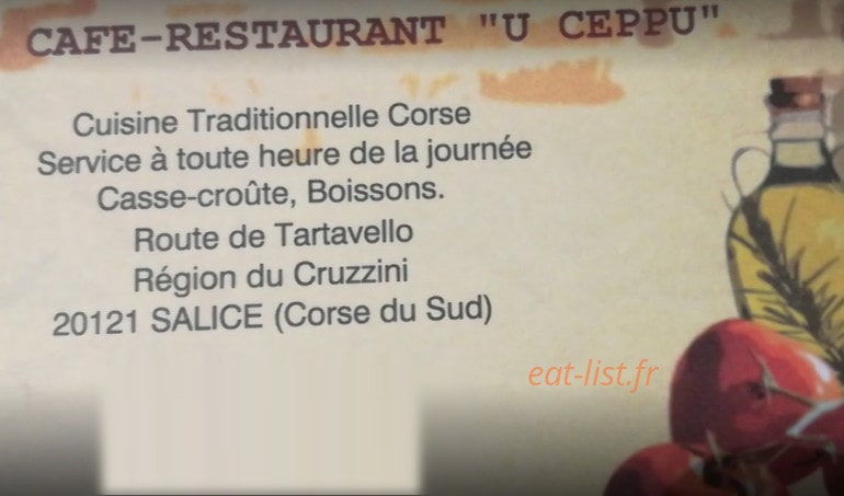 U Ceppu — carte page 1