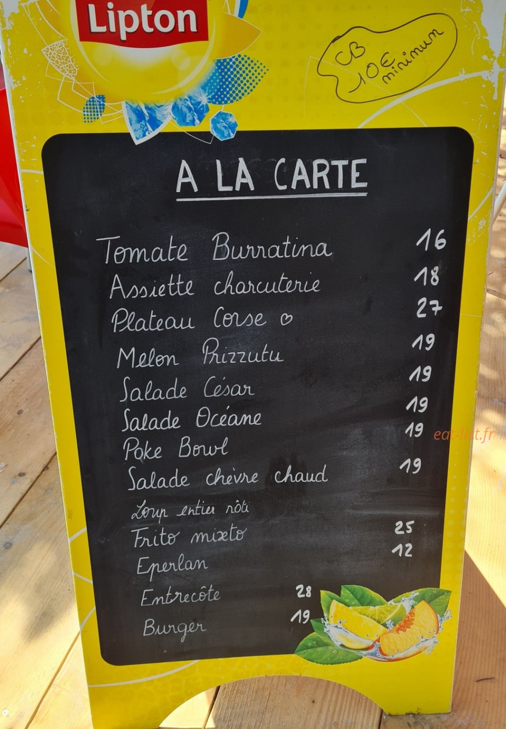 Chez Jean-luc — carte page 1