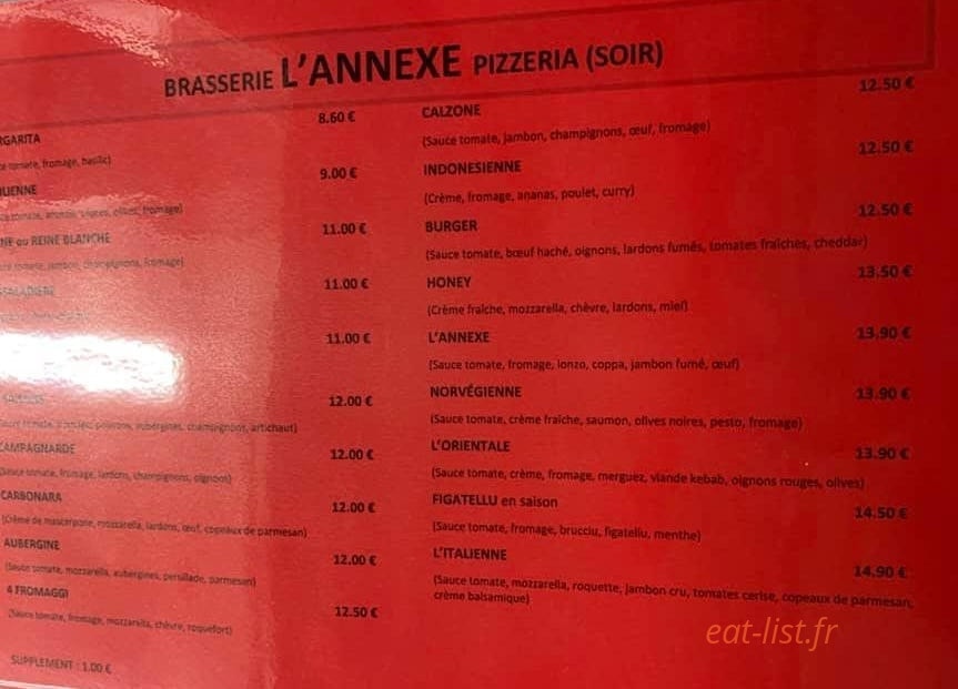 L'Annexe — carte page 1