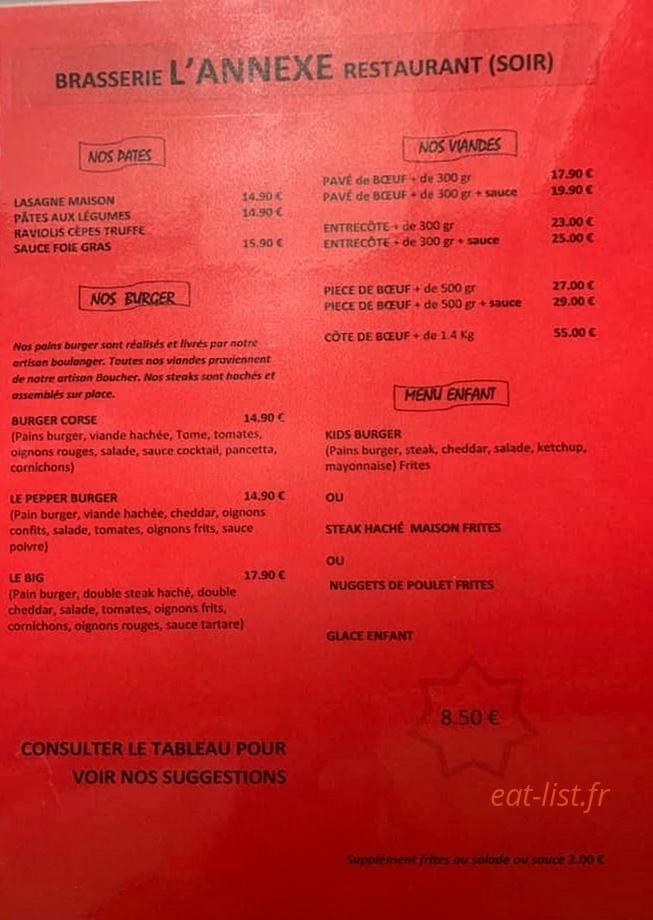 L'Annexe — carte page 2