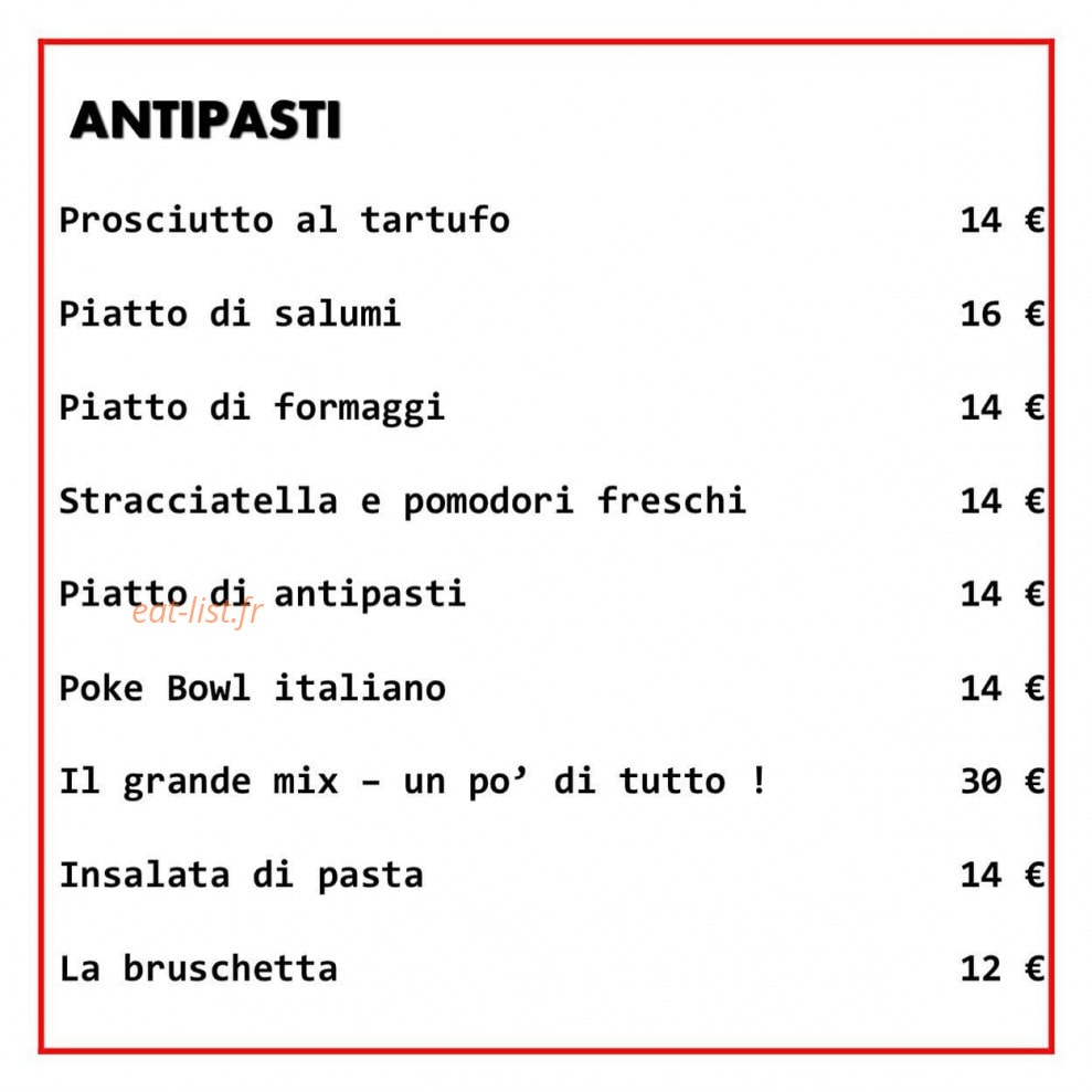 Pasta et Antipasti — carte page 2