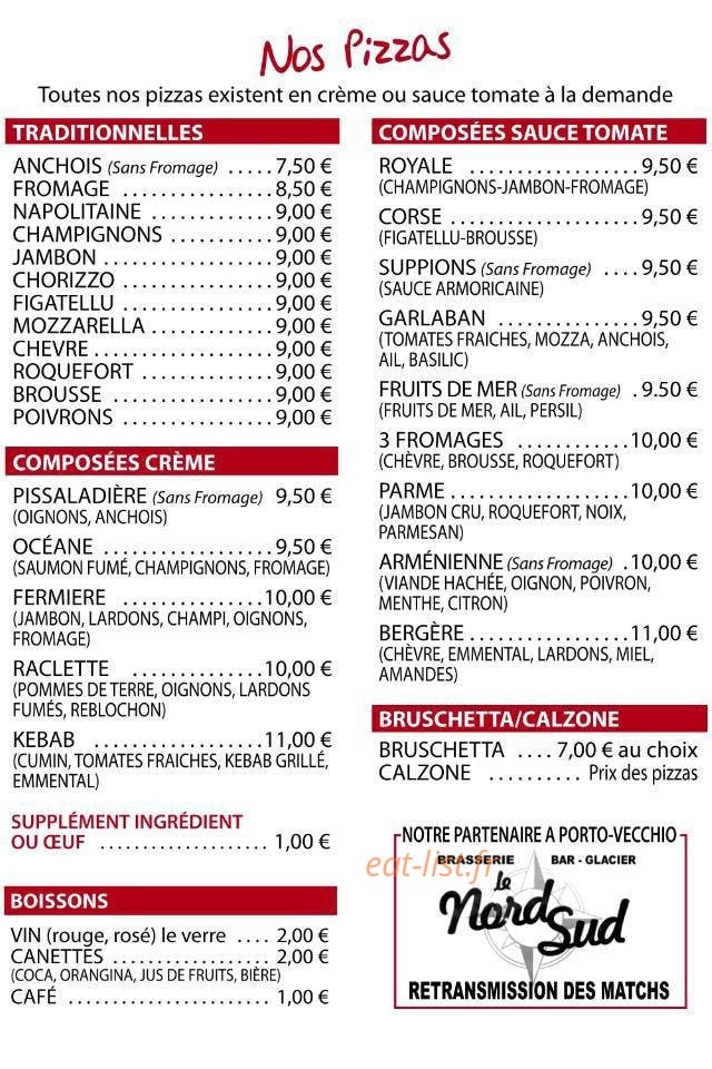 La Pizz' à Dav — carte page 2