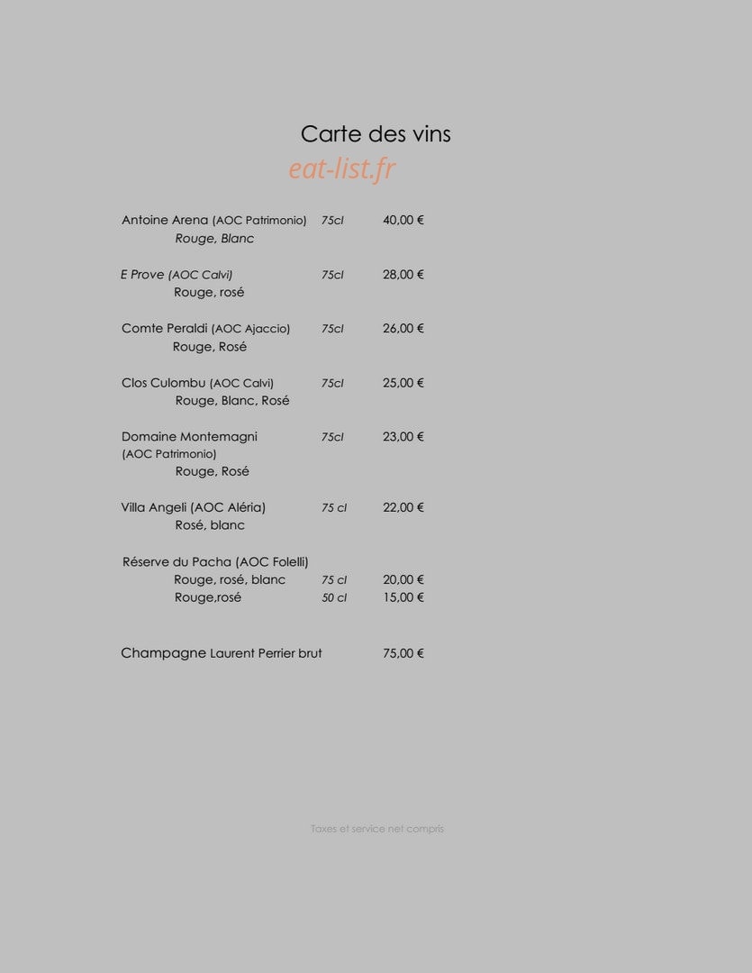 Le Pacha — carte page 6