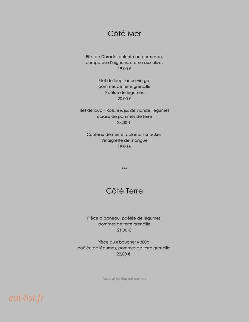 Le Pacha — carte page 2