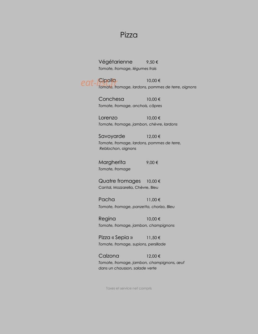 Le Pacha — carte page 3