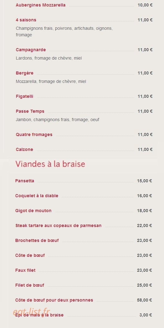 Le passe temps — carte page 3