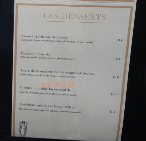Restaurant Emporium — carte page 3