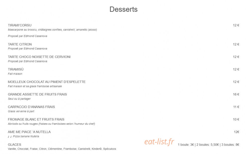 Bar Plage — carte page 5