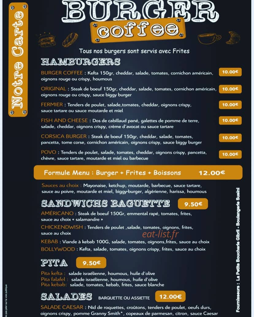 Burger Coffee 2a — carte page 1