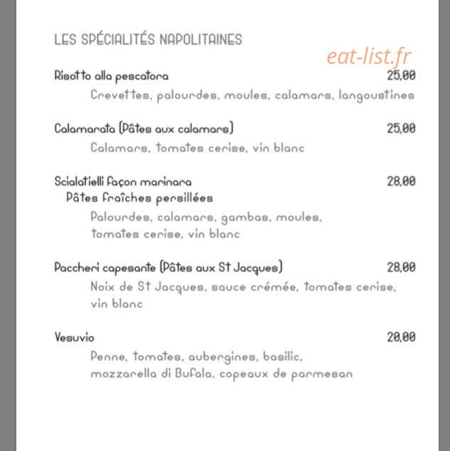Chez Anna — carte page 1