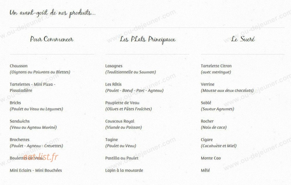 Cucina di Sole — carte page 2