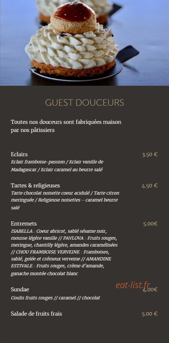GuestBurger — carte page 8