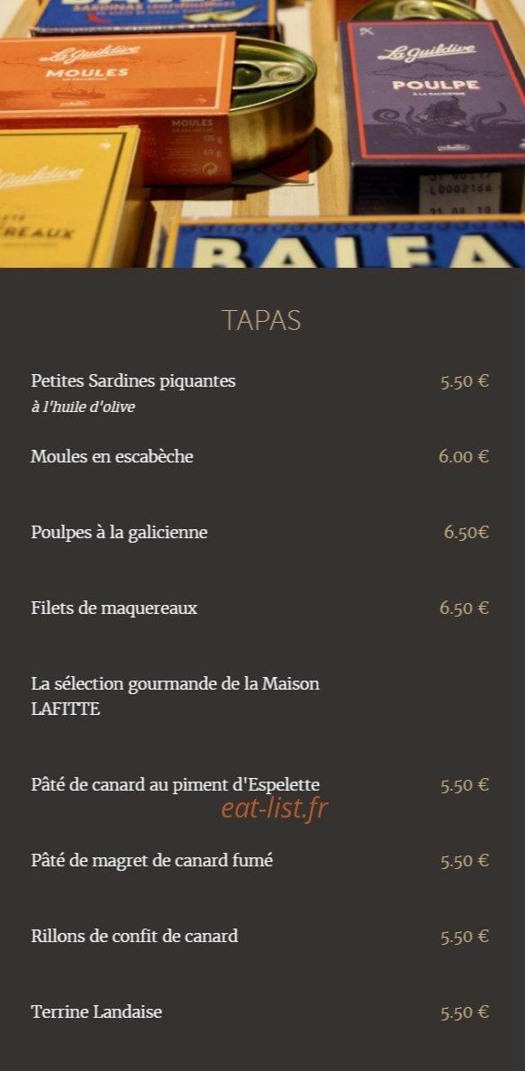 GuestBurger — carte page 1