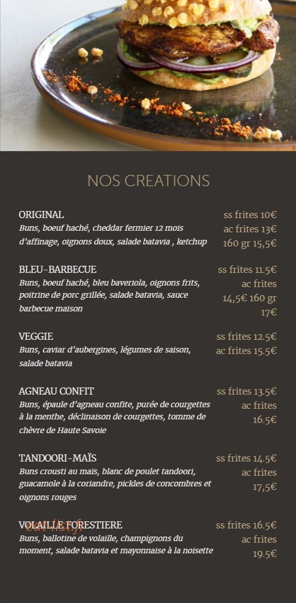 GuestBurger — carte page 5
