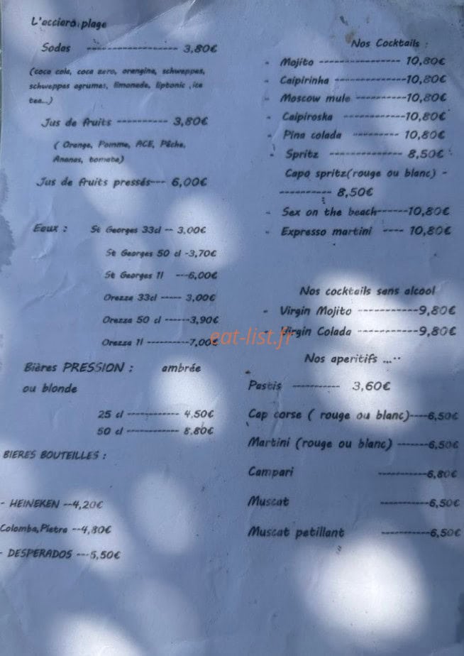 L'acciaro plage — carte page 5