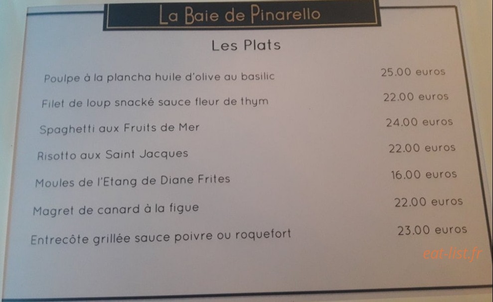 La Baie de Pinarello — carte page 3