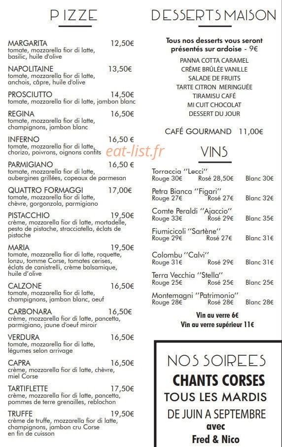 La focaccia — carte page 2