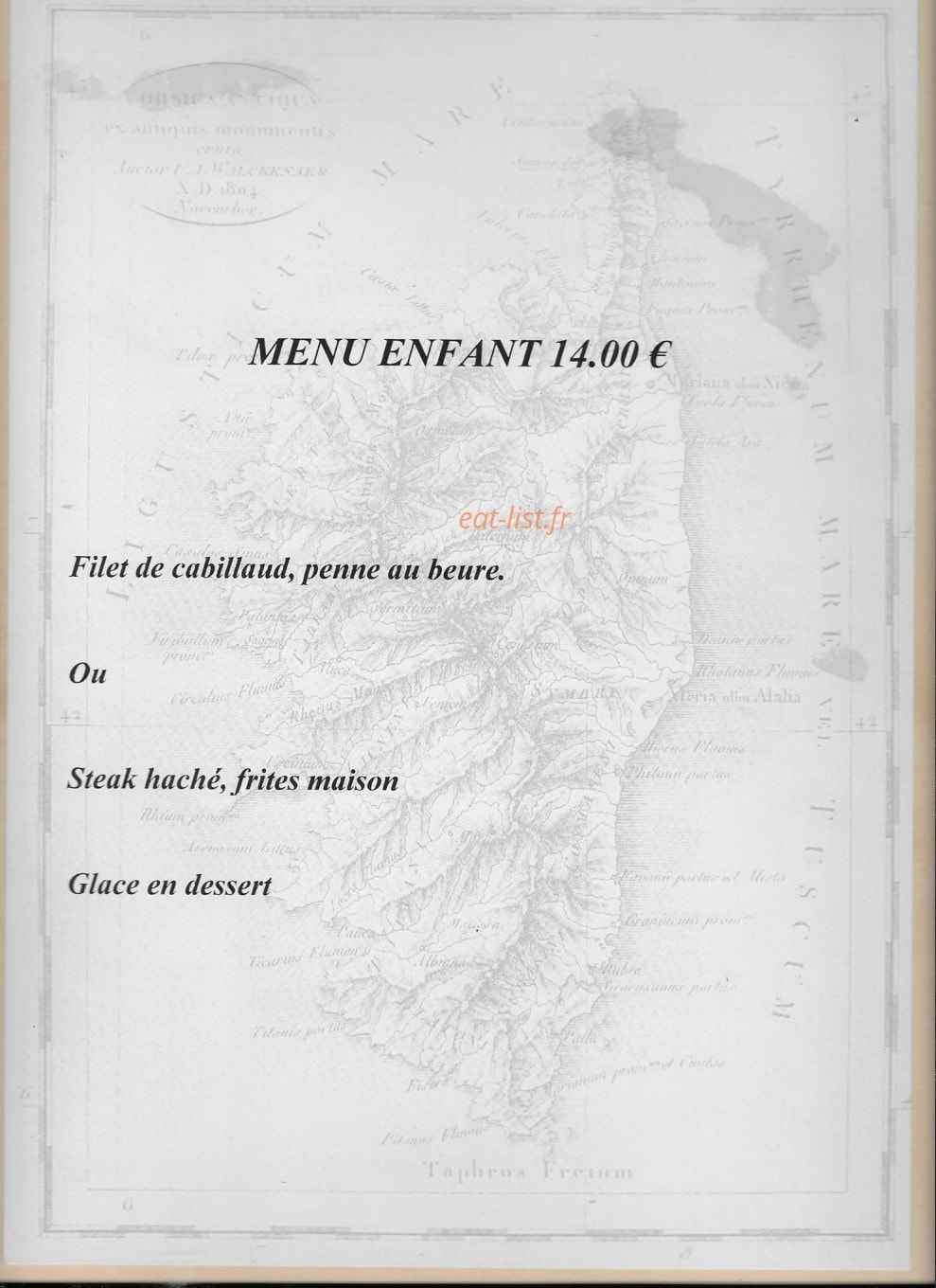 Le bistrot — carte page 6