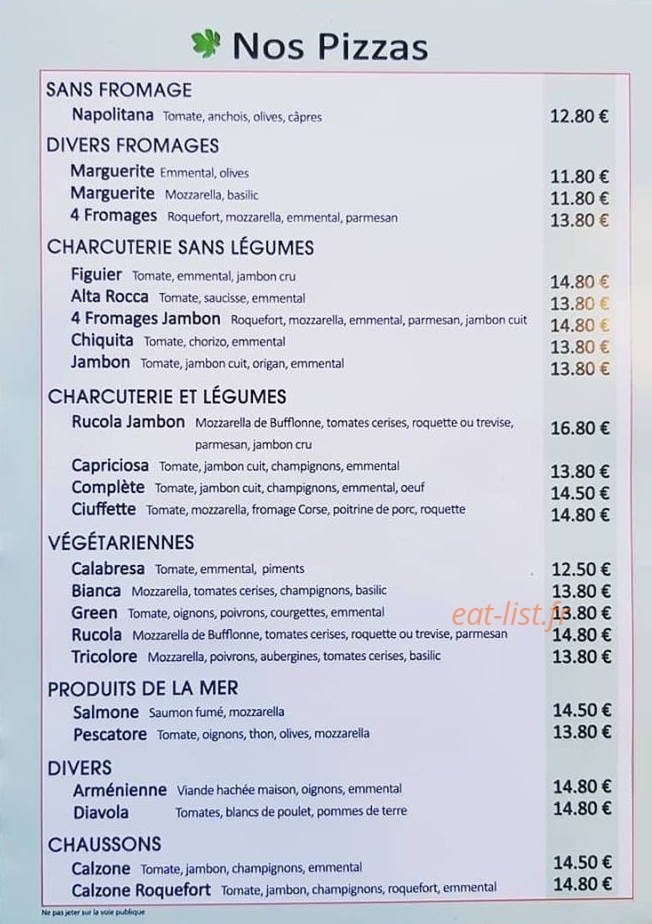 Le Figuier — carte page 1