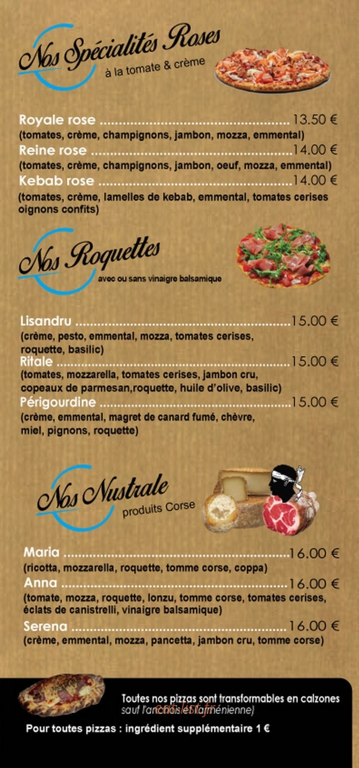 Pizza du bastion — carte page 4