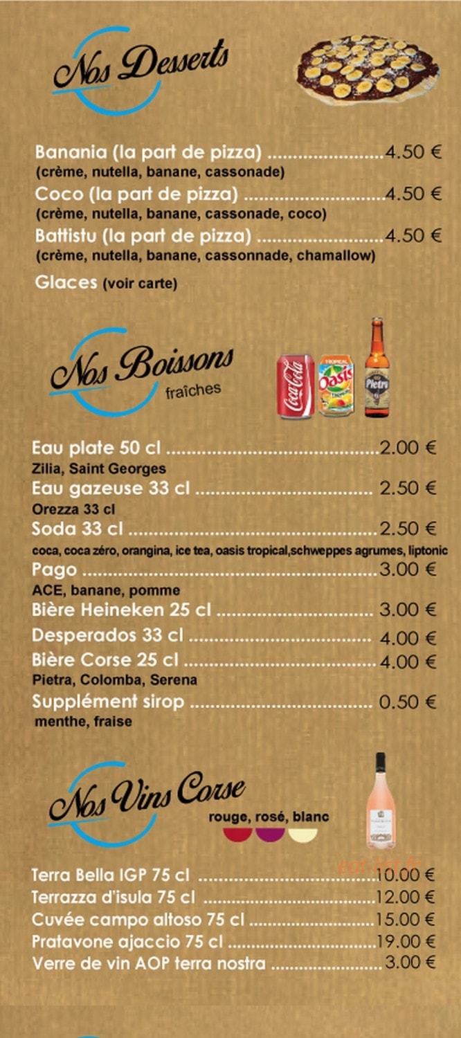 Pizza du bastion — carte page 5