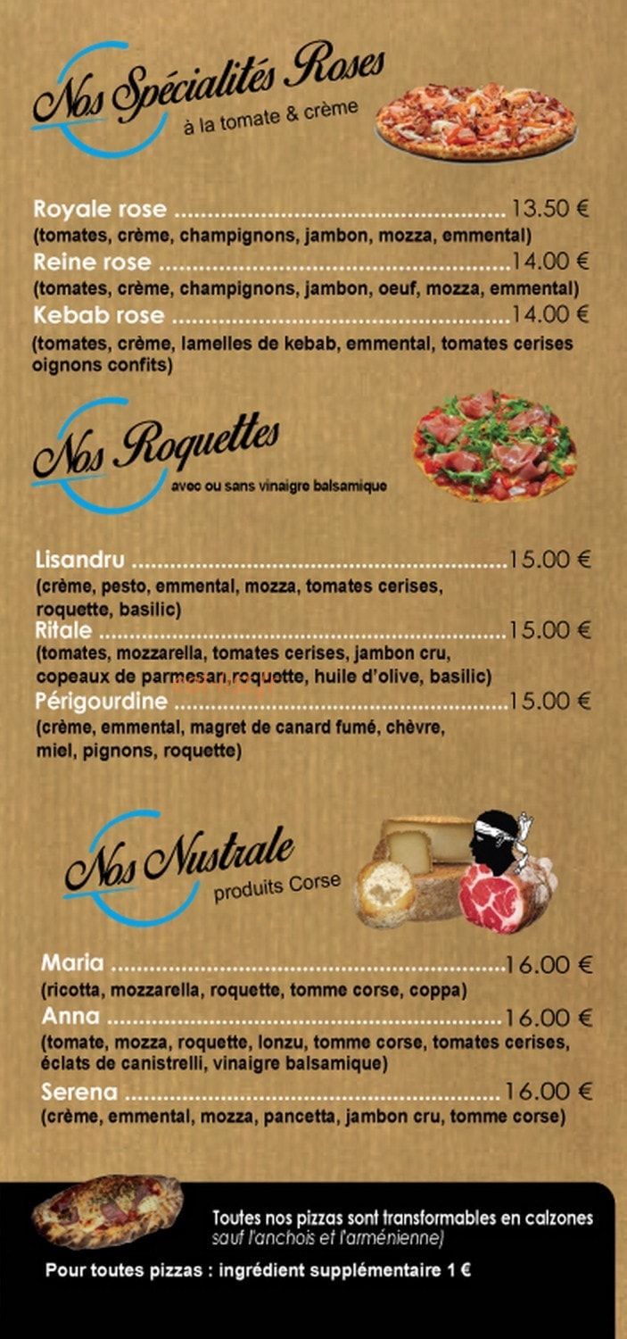 Pizza du bastion — carte page 4