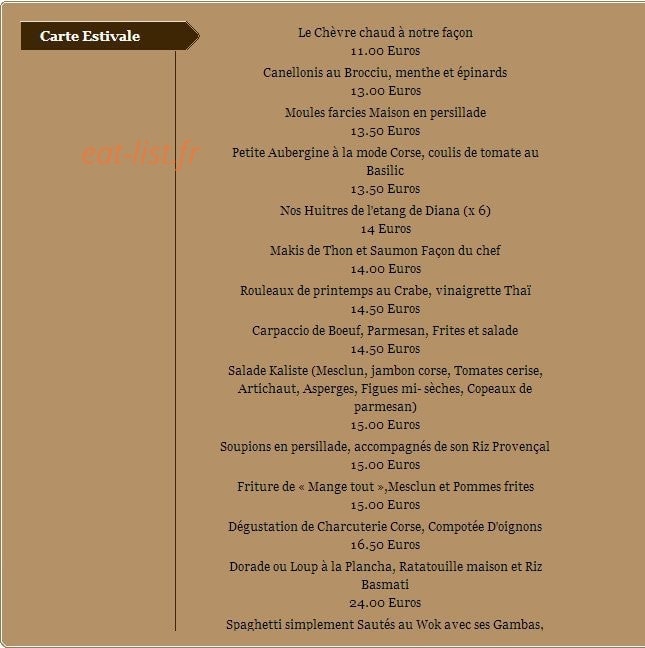 Rancho plage — carte page 1