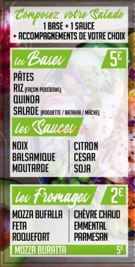 Salad’Bar — carte page 2