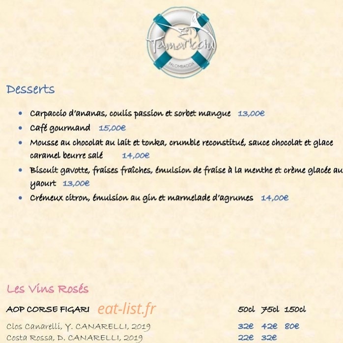 U Tamaricciu — carte page 2