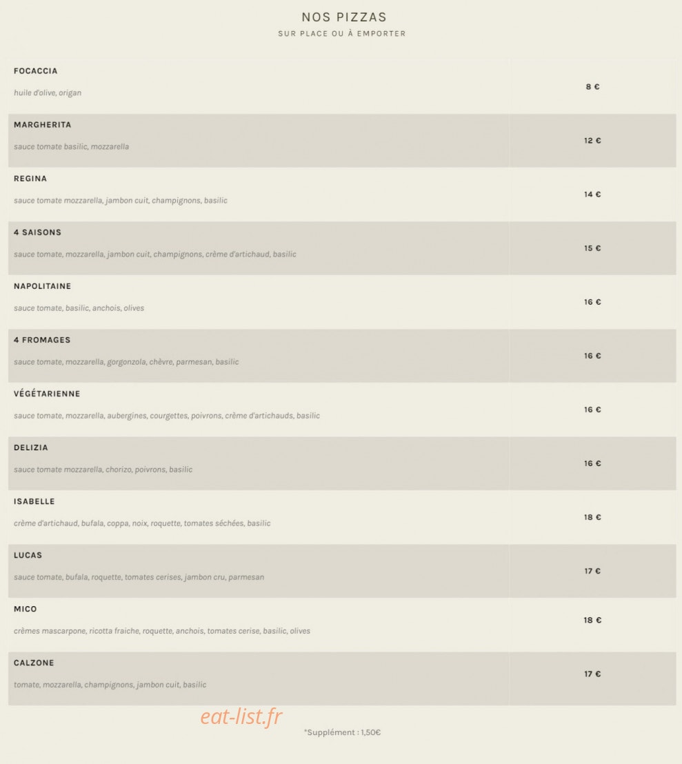 Chez Mico — carte page 3