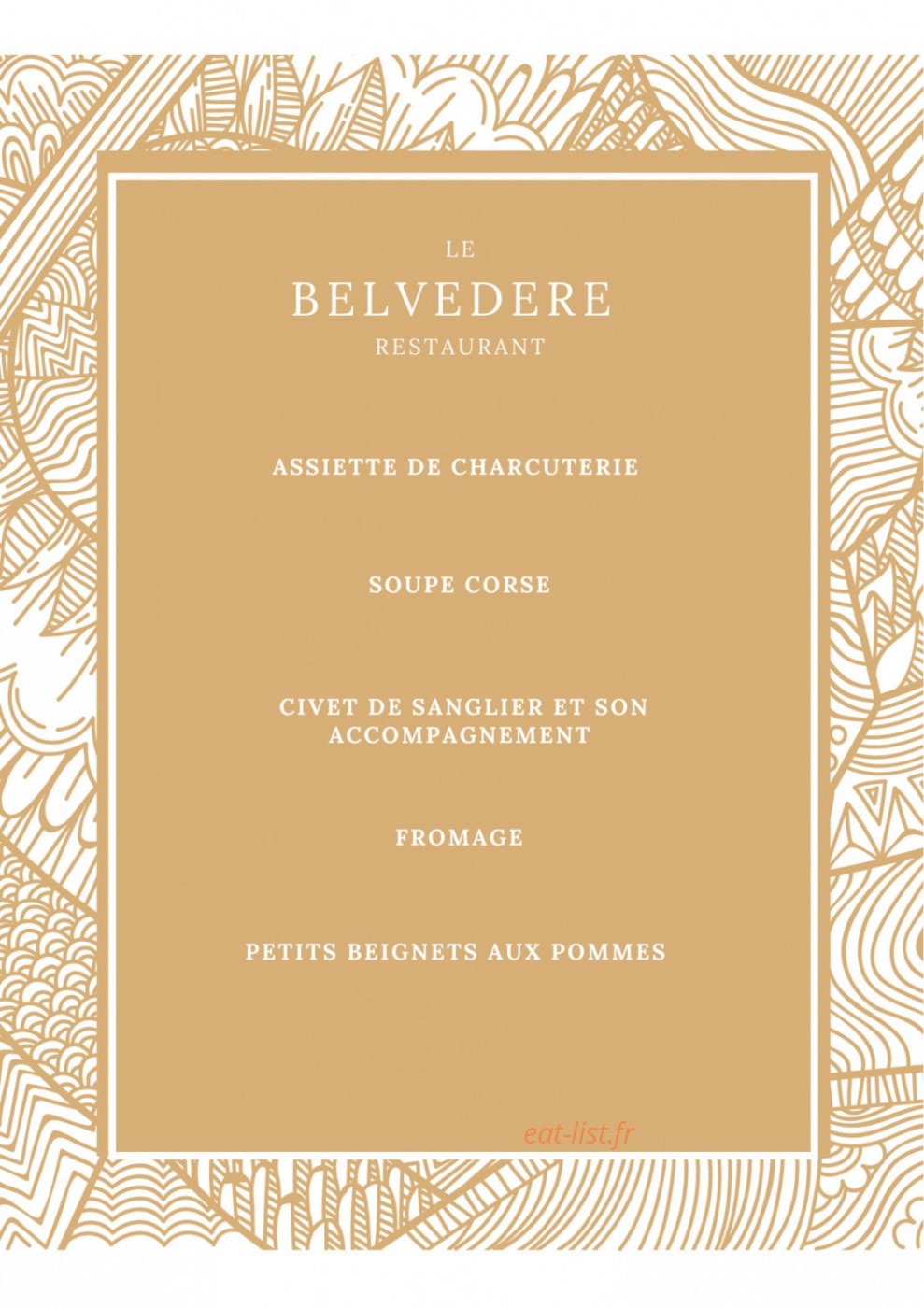 Le Belvédère — carte page 2