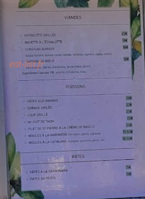 Le Toucan — carte page 2