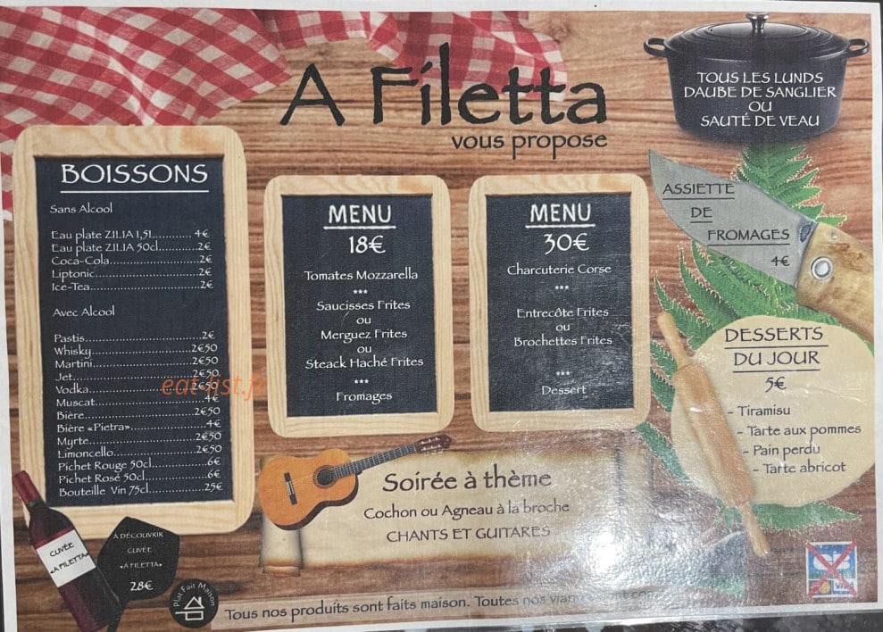 A filetta — carte page 1