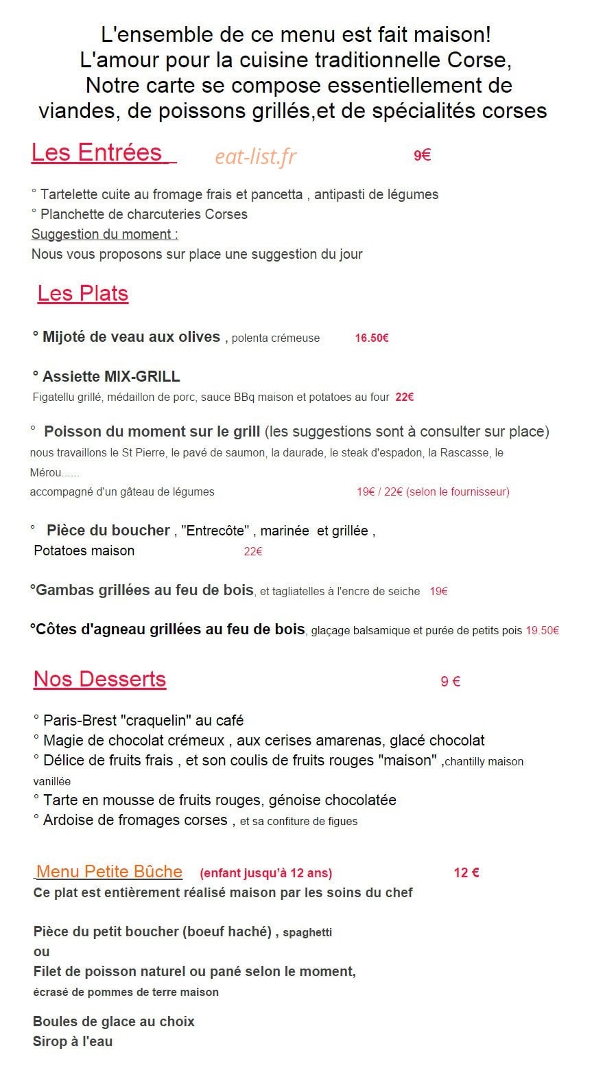 Focu di Legna — carte page 1