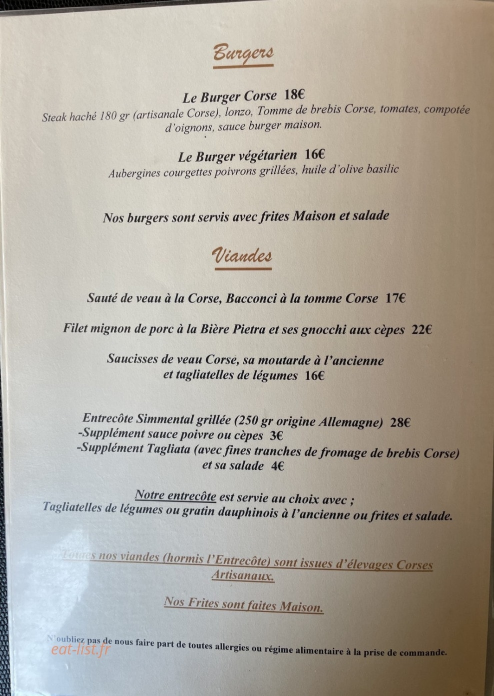 Le Patio-Pinarello — carte page 7