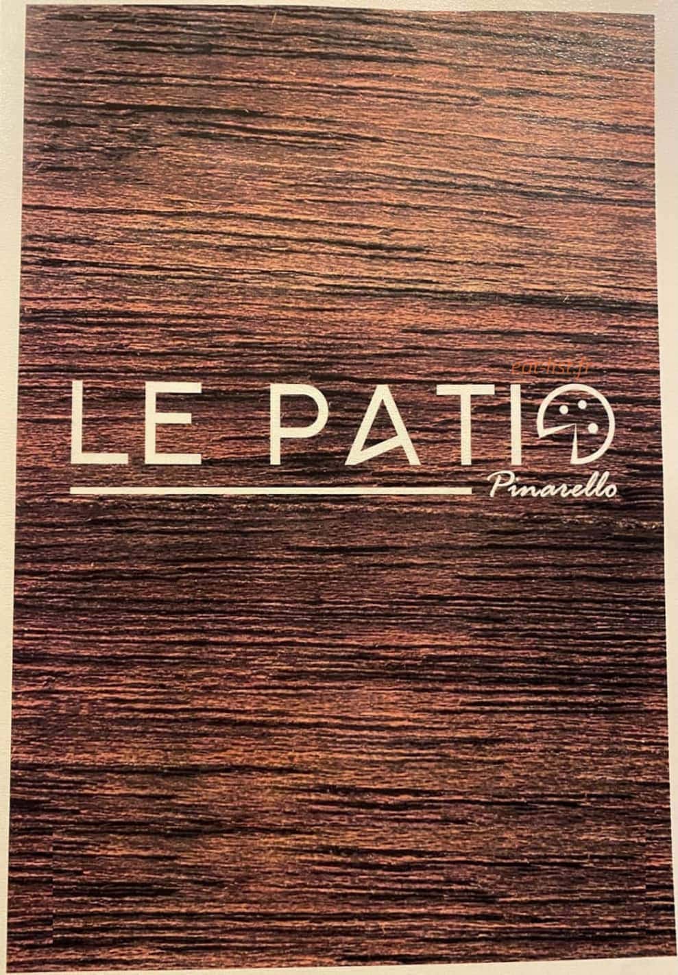 Le Patio-Pinarello — carte page 1