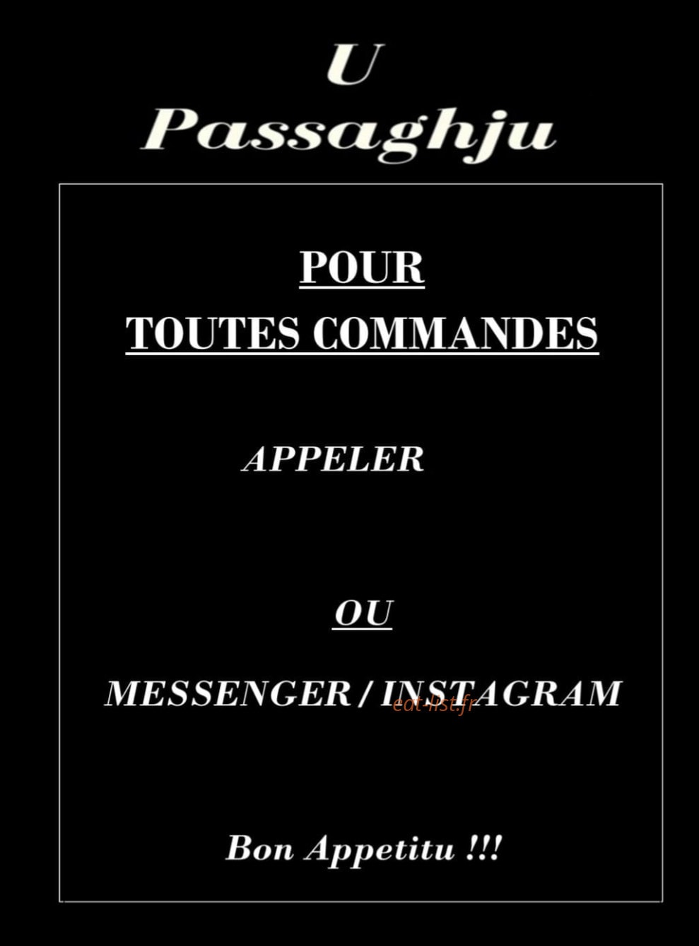 U Passaghju — carte page 3