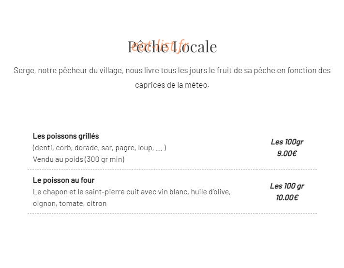 Bel Ombra — carte page 2